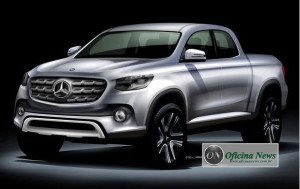 Tentativa proposta para o picape Mercedes