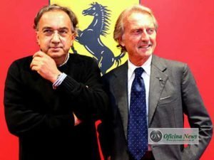 Marchionne e Montezemolo em tempos mais felizes; Luca jurou eterno amor à Ferrari (Foto Ferrari)