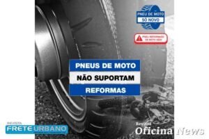Diga não aos pneus reformados para motocicletas
