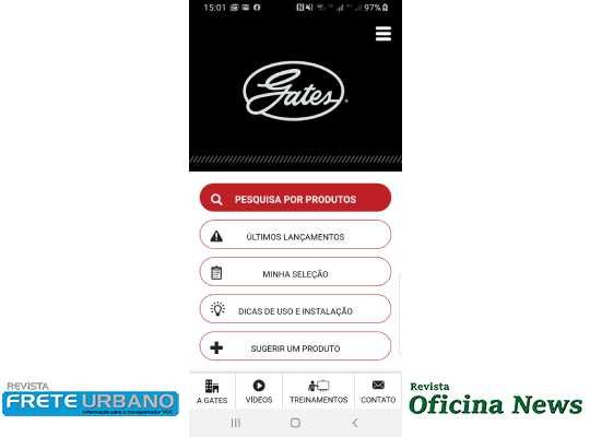 Aplicativo da Gates fica mais funcional e mais próximo do reparador