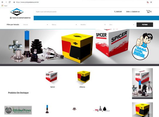 Dana amplia seus canais de venda e lança o seu novo portal