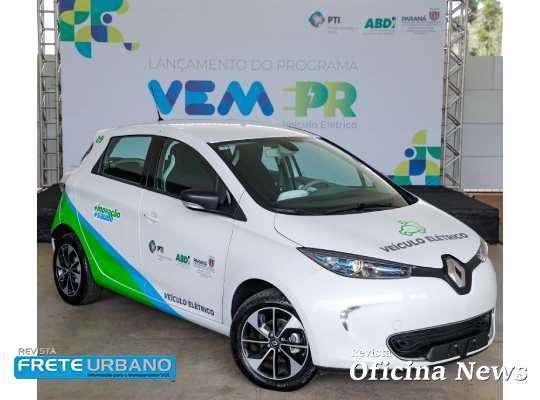 Renault Zoe 100% elétrico é usado em projeto sustentável no PR