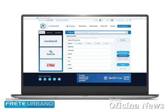 ZF Aftermarket apresenta novo catálogo digital de componentes