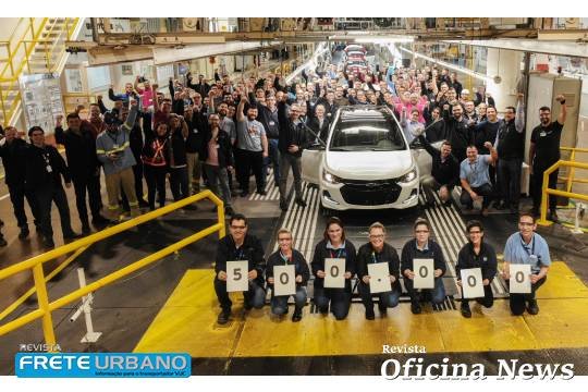 Chevrolet Onix atinge marca 500 mil unidades produzidas em Gravataí
