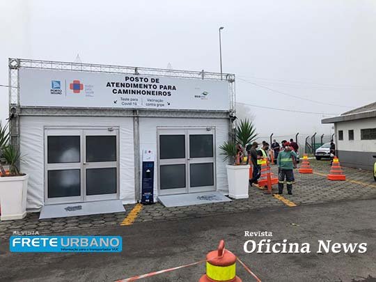 EcoRodovias realiza testes de Covid-19 e vacinas contra gripe em caminhoneiros 