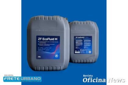 ZF Aftermarket apresenta óleo EcoFluid M em embalagem de 20 litros