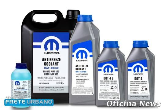 Mopar apresenta novos lubrificantes e fluidos para Fiat e Jeep