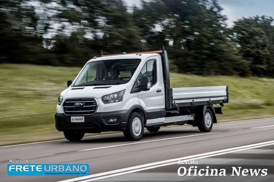 Ford Pro anuncia van elétrica E-Transit na versão chassi cabine