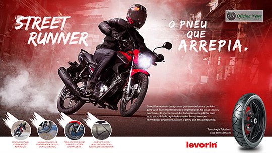 Levorin lança pneu para motos utilitárias com pegada esportiva