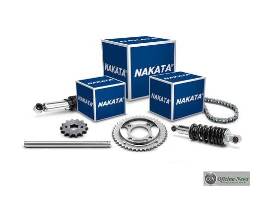 Nakata lança kits de coroa, pinhão e corrente para motos