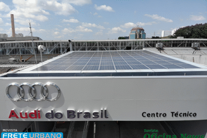 Audi instala painéis solares em seu Centro Técnico