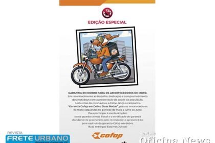 Cofap lança garantia em dobro para os motociclistas