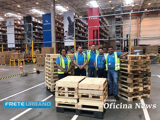 ZF reutiliza pallets nas unidades de Itu e Sorocaba