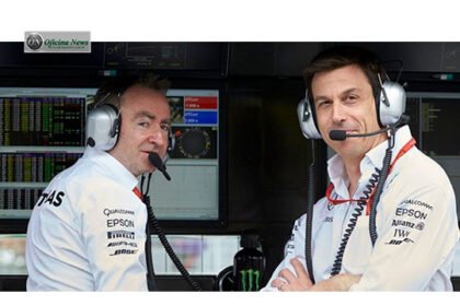 Paddy Lowe (E) e Toto Wolff tem visões diferentes sobre o futuro (Foto Mercedes)