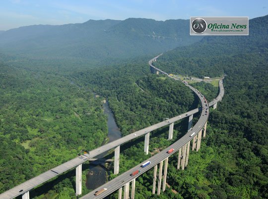 Imigrantes, administrada pela Ecovias, um exemplo raro de estrada de primeiro mundo no Brasil