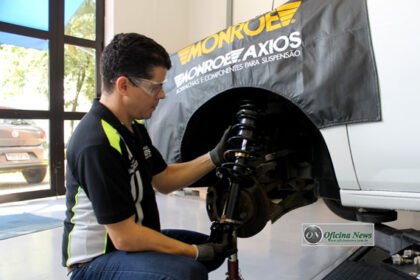 Troca do amortecedor da Montana na Monroe