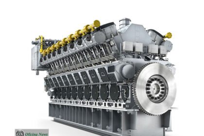 MAN Diesel & Turbo mostra motor a gás com turbo de duplo estágio