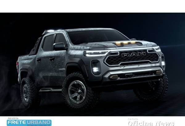 Ram Dakota Nightfall Concept antecipa nova picape média para 2026