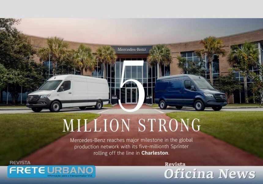 Mercedes-Benz celebra 5 milhões de Sprinter produzidas no mundo