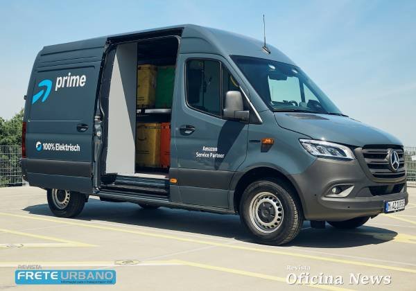 Mercedes entrega 5 mil vans elétricas à Amazon na Europa