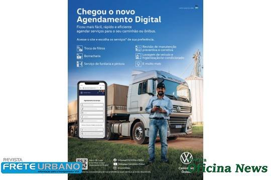 Volkswagen Caminhões e Ônibus destaca agendamento digital na rede