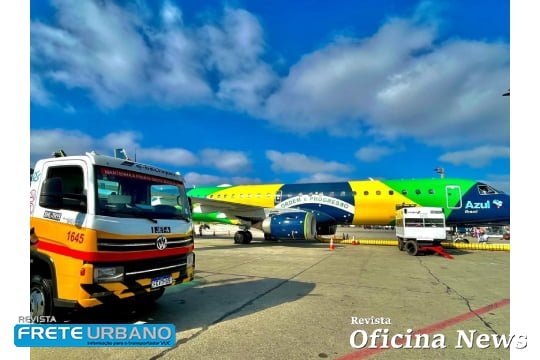 Raízen abastece aeronaves com Volkswagen Delivery elétrico