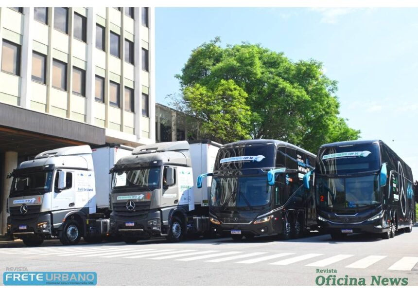 Mercedes-Benz testa biocombustível 100% em motores Euro 6