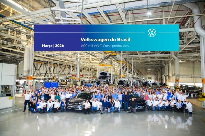 Volkswagen T Cross atinge 600 mil unidades no Brasil