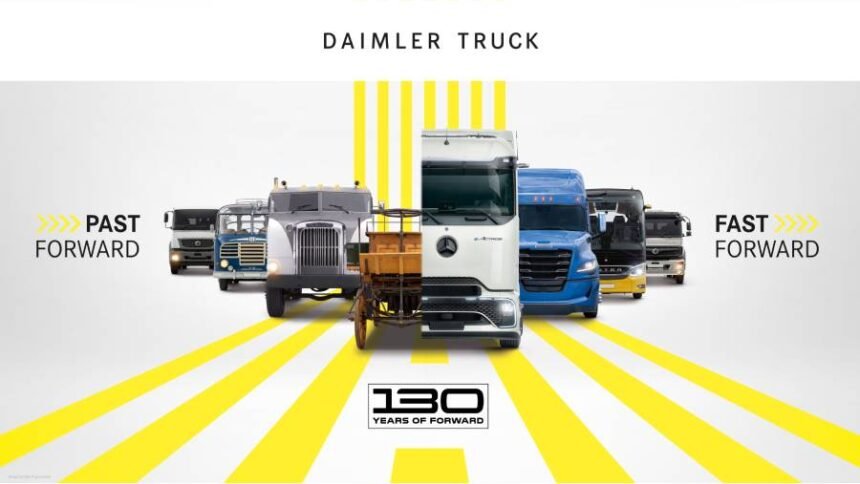 Daimler Truck celebra 130 anos do transporte focada no futuro
