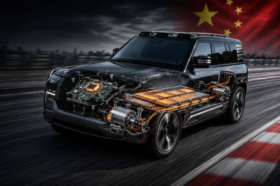 China domina baterias, chips e performance na guerra automotiva global