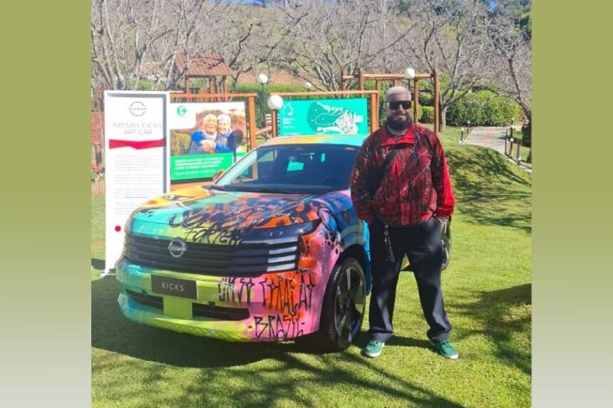 Nissan Kicks Art Car: carro grafitado por artista está em exposição