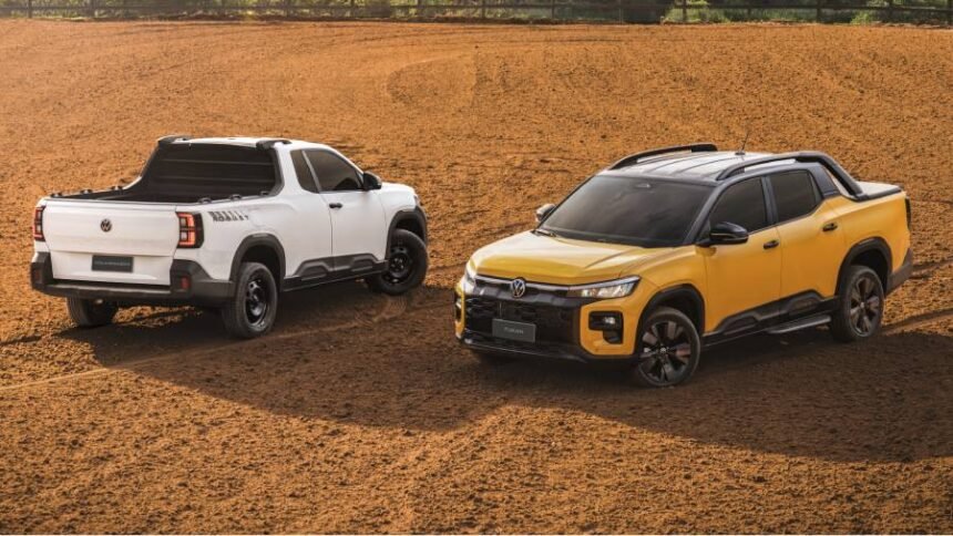 VW Tukan é revelada em Barretos e marca nova ofensiva de picapes da Volkswagen. Modelo terá cabine simples e dupla e chega em 2027.