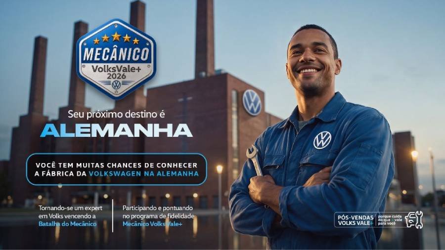 Volkswagen lança reality show para eleger Mecânico Volks Vale+ 2026