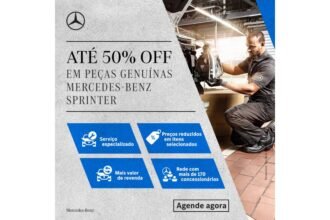 Mercedes-Benz oferece até 50% de desconto em peças Sprinter
